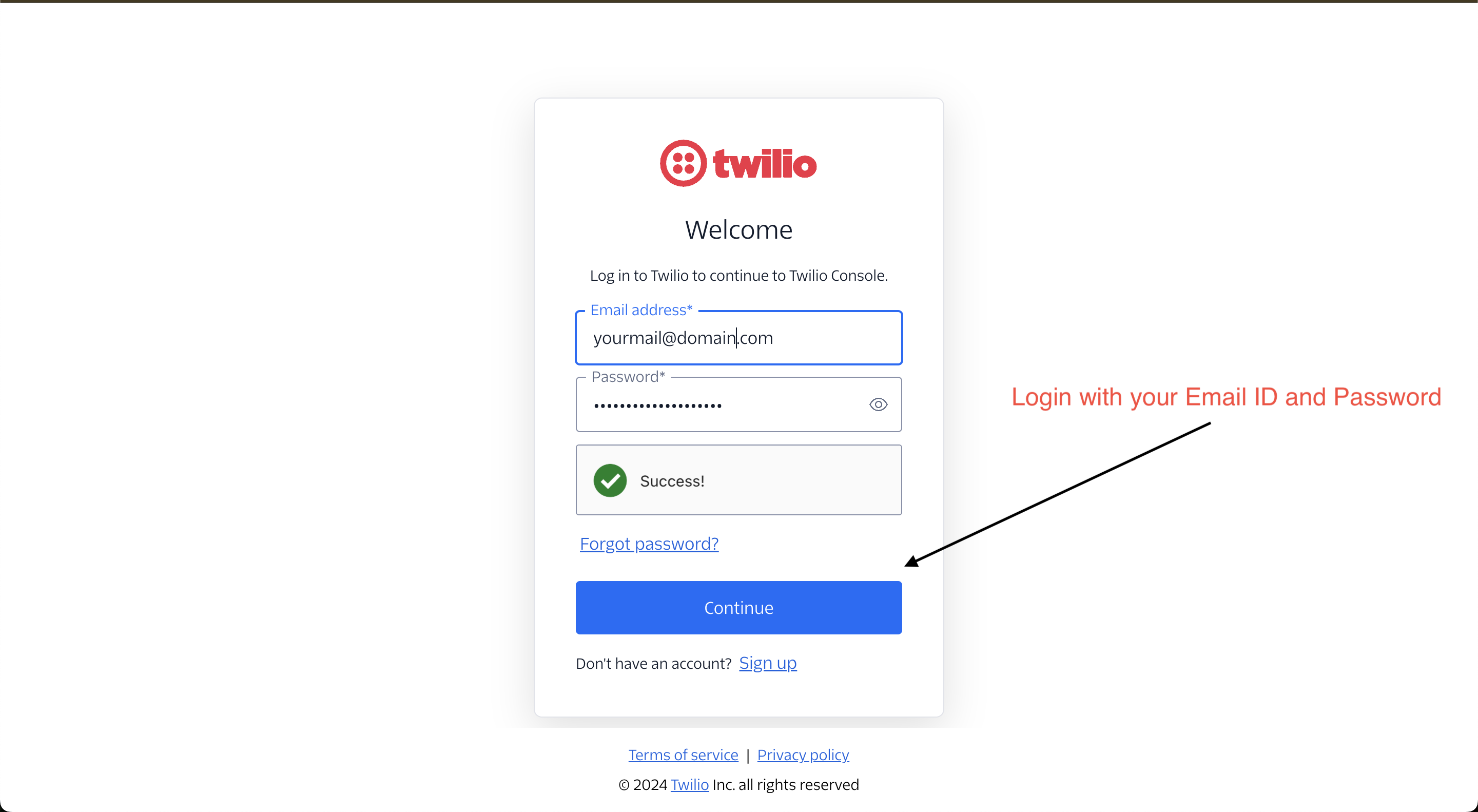 Login Screen