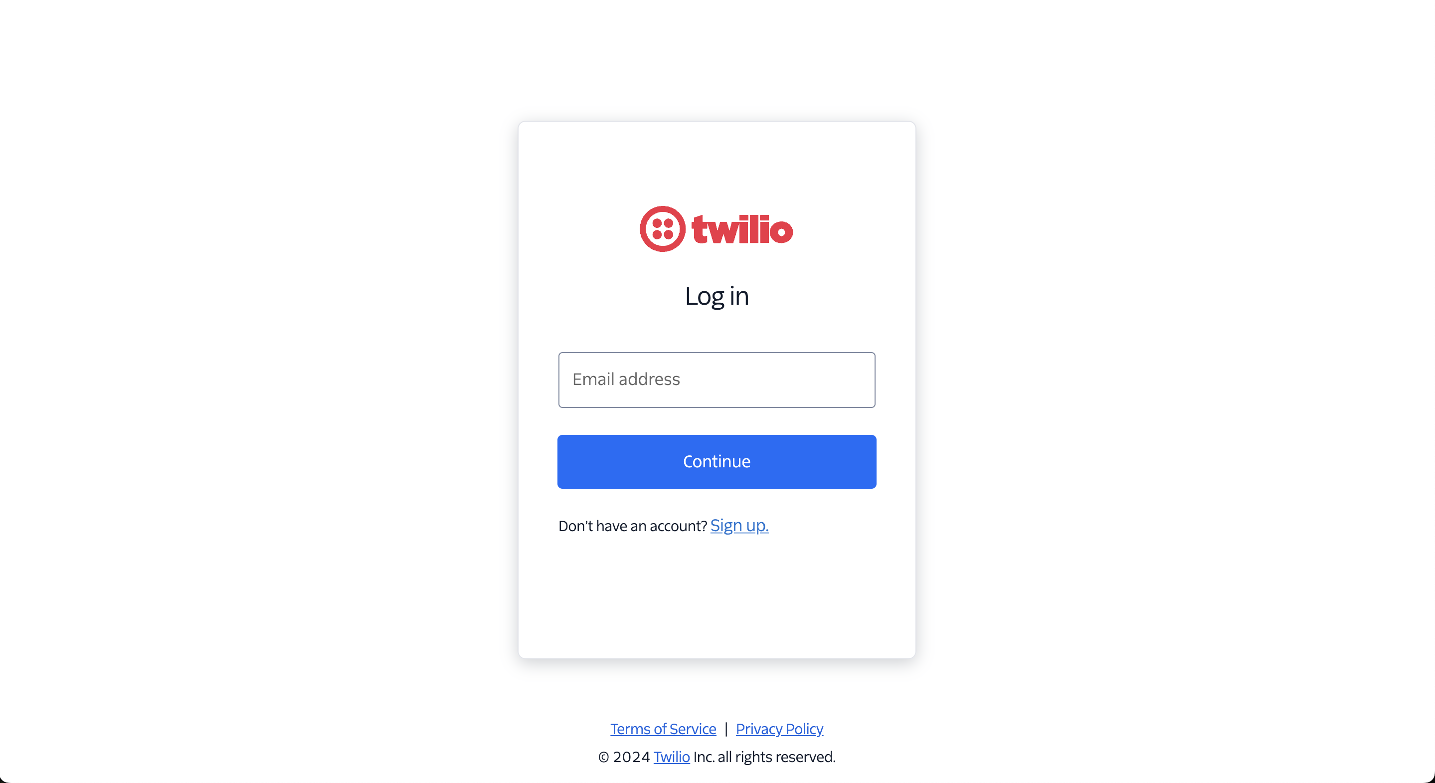 Twilio Dashboard